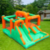 All-Star inflatable bouncer with two slides tunnel crawl and ball target games set up in Tigard OR