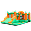 Grand Castle inflatable bouncer with castle towers wide slide and basketball hoop available in Tualatin OR