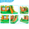 Enchanted Castle Splash Bouncer multiple angle views showing slide bounce area ball pit and castle towers - water slide rental Portland Oregon