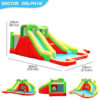 Splash Park Double Slider dimensions 585cm long 436cm wide 230cm tall with multiple angle views